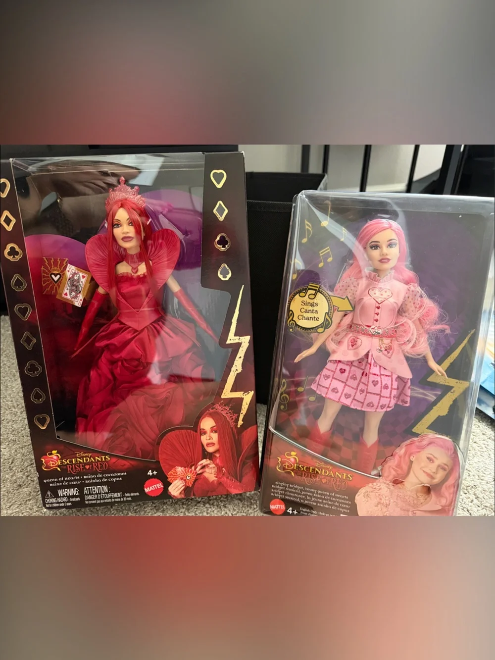 Disney Descendants Dolls Bundle Queen of Hearts and Bridget. New in box